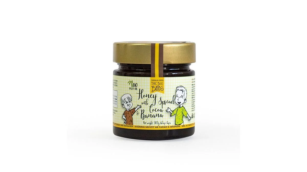 The Bee Bros Άλειμμα Μελιού με Κακάο & Μπανάνα 300 g